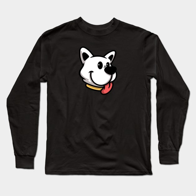 cute dog cartoon Long Sleeve T-Shirt by garistipis